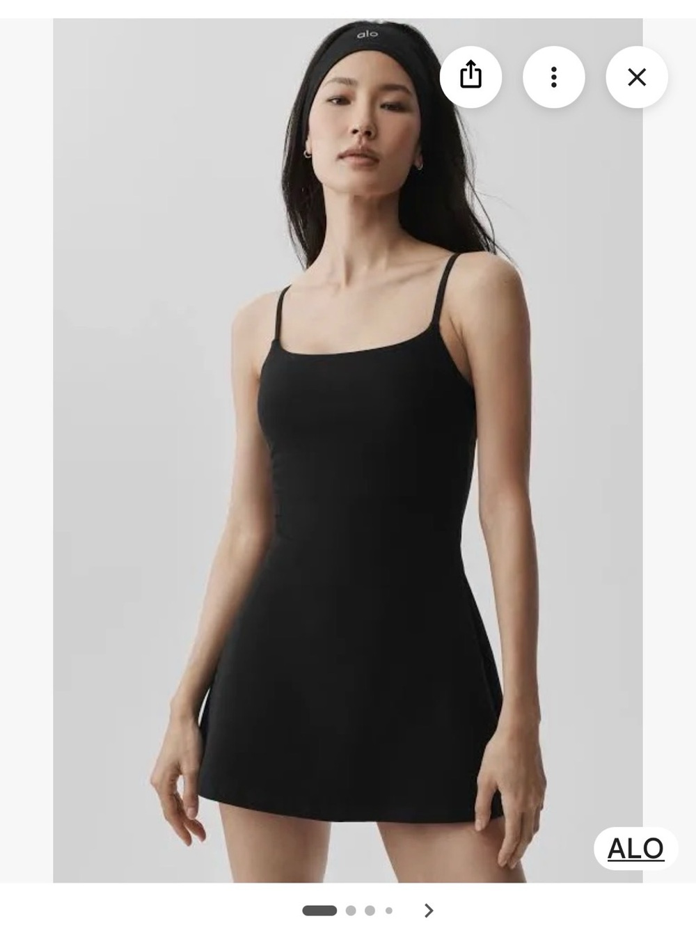 ALO Yoga Black tennis dress